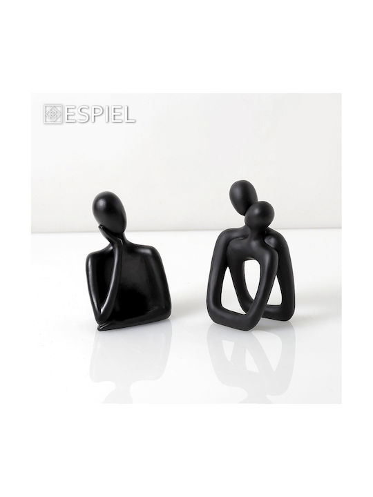 Black Polyresin Figure 18cm