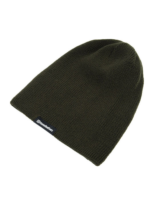 Beanie Ανδρικός Σκούφος Πλεκτός σε Πράσινο χρώμα