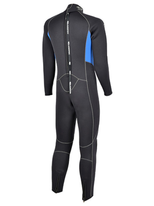 Aropec Full Body Wetsuit with Zip Blue 5mm