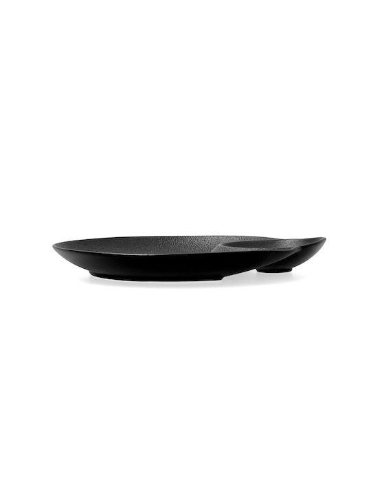 Bidasoa Plate Soup Ceramic Black with Diameter 27.5cm 8pcs