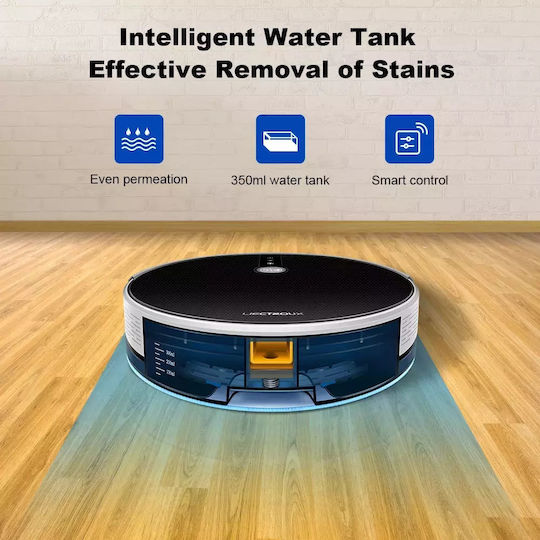 Wet & Dry Robot Vacuum for Vacuuming & Mopping with Wi-Fi Black