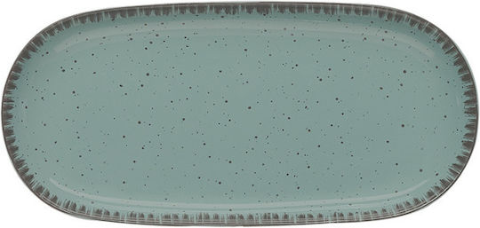 Dot Πιάτο Ρηχό Οβάλ από Πορσελάνη Μπλε 25x12cm