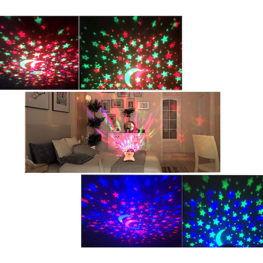 Lumini LED Lampă de proiecție pentru copii Negru 13x11cm Lumini LED Lampă de proiecție pentru copii Negru 13x11cm