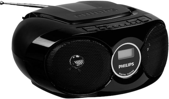 Philips AZ215 Φορητό Ηχοσύστημα με CD / Ραδιόφωνο Μαύρο