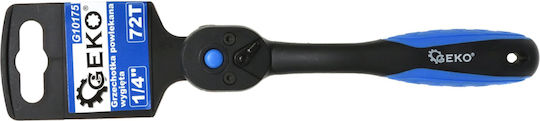 Cliquetă Curbată 1/4"72t Geko G10175