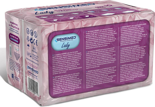 Sensimed Σερβιέτες Ακράτειας Lady 10τμχ Super Plus XL