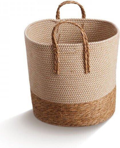 JK Home Decoration Set Coșuri Decorative Din Bambus Bej 3 Bucăți