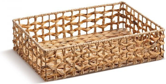 JK Home Decoration Set of Decorative Bamboo Baskets Brown 3 Pieces