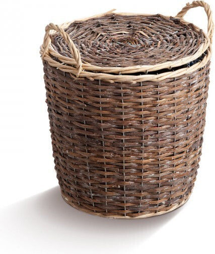 JK Home Decoration Set Coșuri Decorative Din Bambus Maro 3 Bucăți
