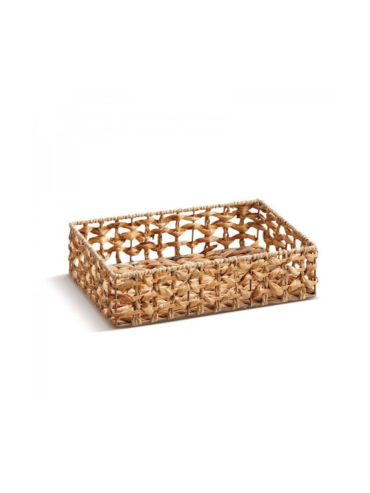 JK Home Decoration Σετ Διακοσμητικά Καλάθια Μπαμπού Καφέ 3τμχ