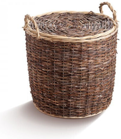 JK Home Decoration Set Coșuri Decorative Din Bambus Maro 3 Bucăți