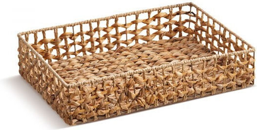 JK Home Decoration Set of Decorative Bamboo Baskets Brown 3 Pieces