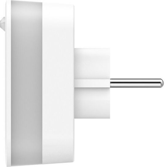 Adaptor Priză Hama USB 2.4 A Senzor de Mișcare Alb