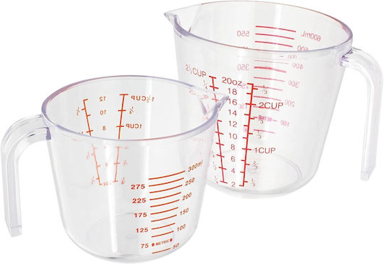 Judge Kitchen Measuring Cup Plastic 300 ml Transparent Red