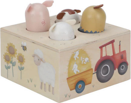 Little Dutch Животинче Little Farm от дърво със звуци за 12++ месеца