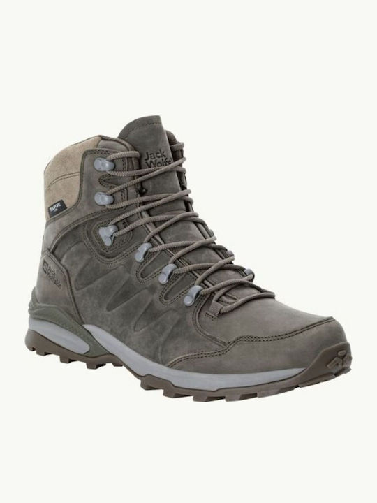 Jack Wolfskin Refugio Men's Hiking Waterproof Brown Boots