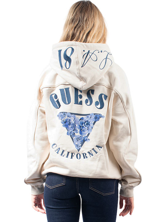 Women's Sweatshirt Hooded Beige