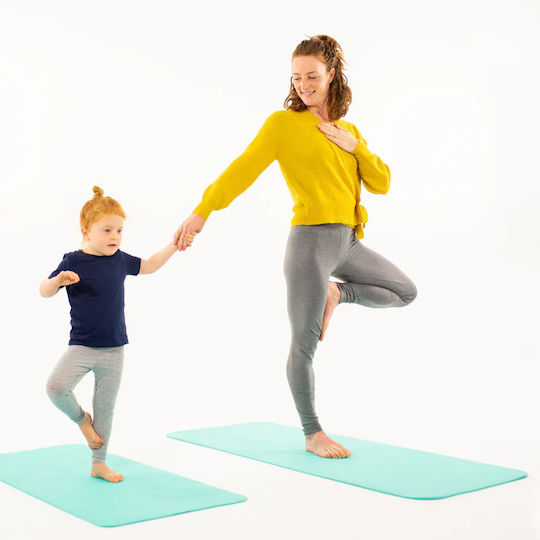 Umweltfreundliche Yogamatte Erwachsene Erde Türkis