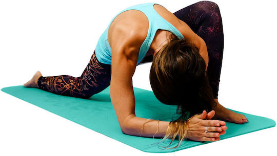 Umweltfreundliche Yogamatte Erwachsene Erde Türkis