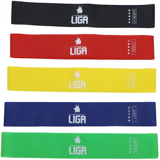 Liga Sport LBS Луп Ленти Комплект 5 Броя Многоцветни