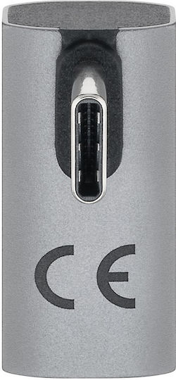 Goobay Μετατροπέας USB-C male σε USB-C female Γκρι 1τμχ 74443