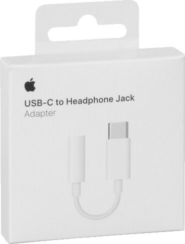 Apple Μετατροπέας 3.5mm female σε USB-C male Λευκό 1τμχ MU7E2ZM/A