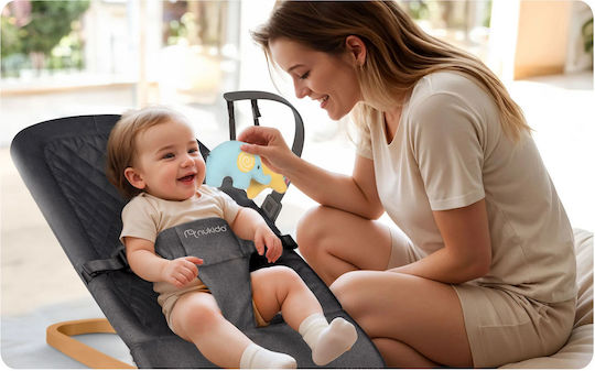 Nukido Manual Relax pentru Bebeluși Charcoal Gray pentru Copil până la 9kg