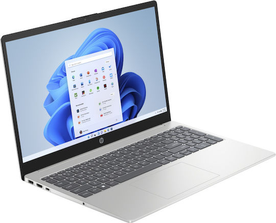 HP 15-fc0010nv 15.6" IPS FHD (Райзен 5-7520U/8ГБ/256ГБ SSD/W11 Home) Естествено сребро (GR Клавиатура)