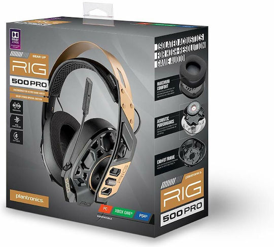 Plantronics RIG 500 PRO Over Ear Gaming Headset με σύνδεση 3.5mm