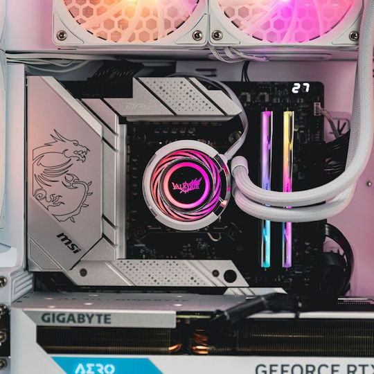Valkyrie Jarn 280 RGB Υδρόψυξη AIO CPU με 2 Ανεμιστήρες 140mm Λευκή