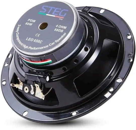 Steg LEO650C Σετ Ηχεία Αυτοκινήτου Διαιρούμενα με 60W RMS (Woofer)