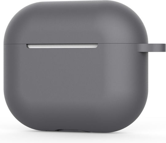 Techsuit Husă cu cârlig în culoarea Gri pentru Apple AirPods 4
