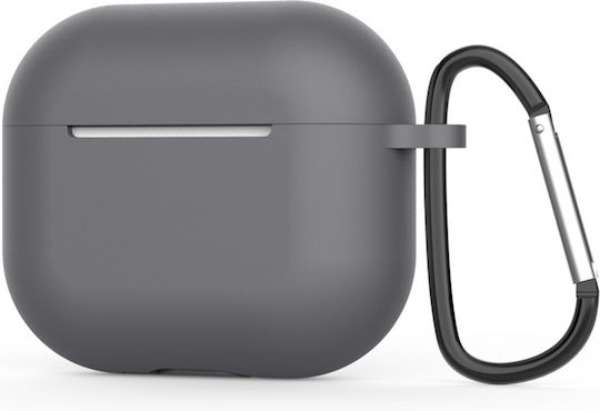 Techsuit Husă cu cârlig în culoarea Gri pentru Apple AirPods 4