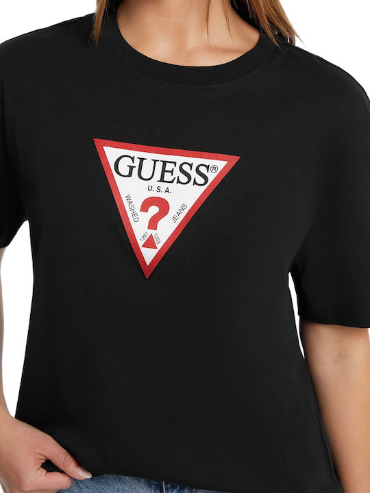 Women's Blouse Cotton Short Sleeve Jet Black