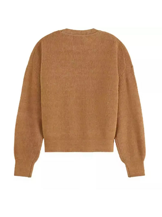 Scotch & Soda Crew Neck Women's Sweater Tobacco Melange