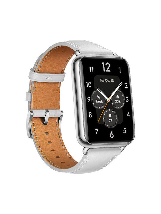 Natürlicher Lederarmband für Huawei Watch Fit 2