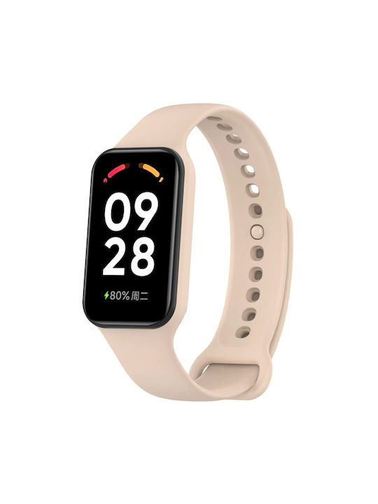 Best Accessories Strap Silicone Light Pink Xiaomi Mi Band 8 Active Redmi Smart Band 2