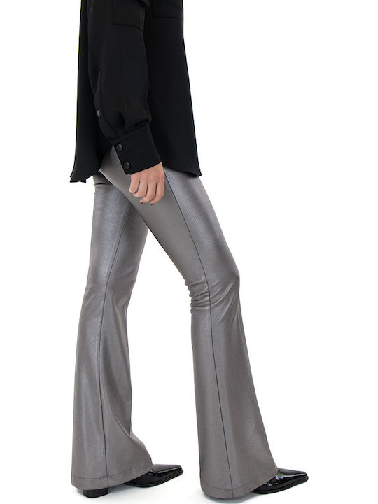 Damen Stoff Hose in Bootcut Passform Silver