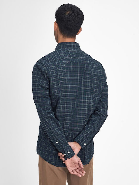 Lomond Long-sleeved Shirt Checked Dark Blue