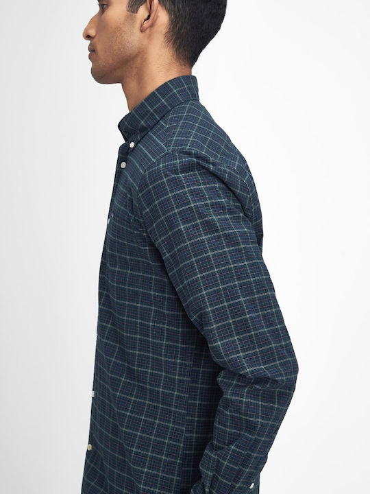 Lomond Long-sleeved Shirt Checked Dark Blue
