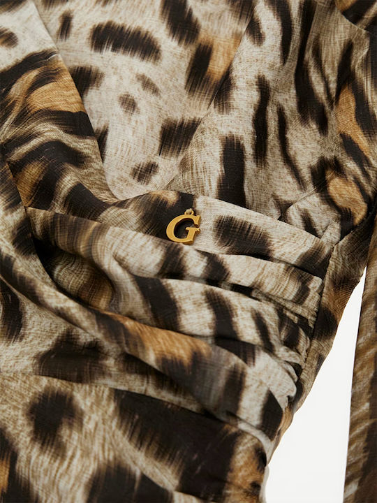 Marion Rochie de Seara Mini Crouaz Leopard