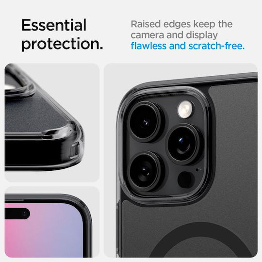 Spigen Ultra Hybrid T MagSafe Back Cover Πλαστικό 2mm Μαύρο (iPhone 16 Pro)