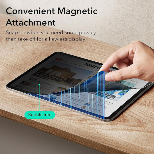 ESR Magnetic 0.33mm Privacy Screen Protector (iPad Pro 2024 / 2025 13") Μαύρο