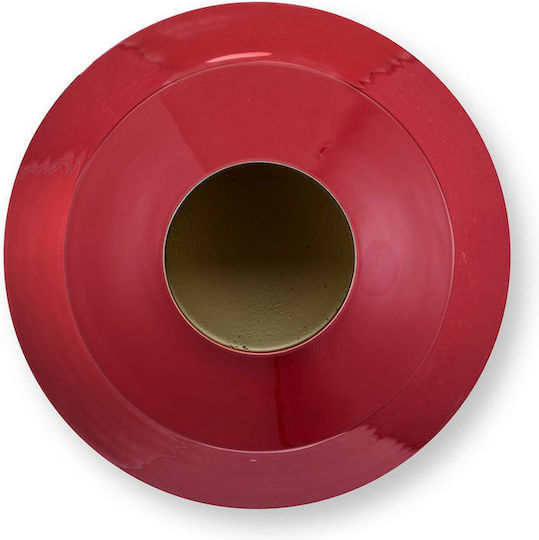 Pip Studio Metallvase Dunkelrot 35cm X 35cm