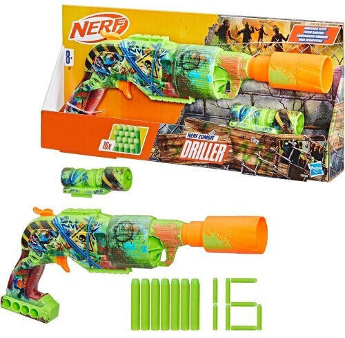 Nerf Zombie Driller Launcher For Ages 8+