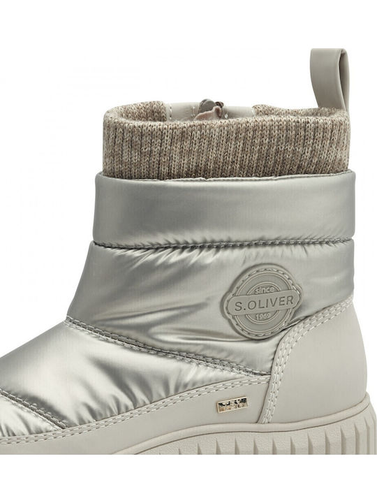 Women's Ankle Boots Platform Silver