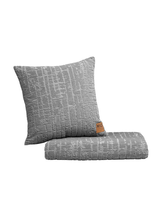 Madi Savanna Three-Seater Sofa Throw Jacquard 180x300cm Gray