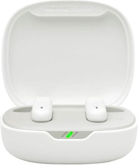 JBL Wave Flex 2 Earbud Bluetooth Handsfree Ακουστικά με Αντοχή στον Ιδρώτα και Θήκη Φόρτισης Λευκά