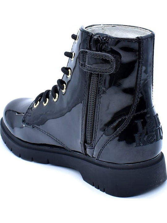 Betti Stivale Kids Boots with Zipper Black
