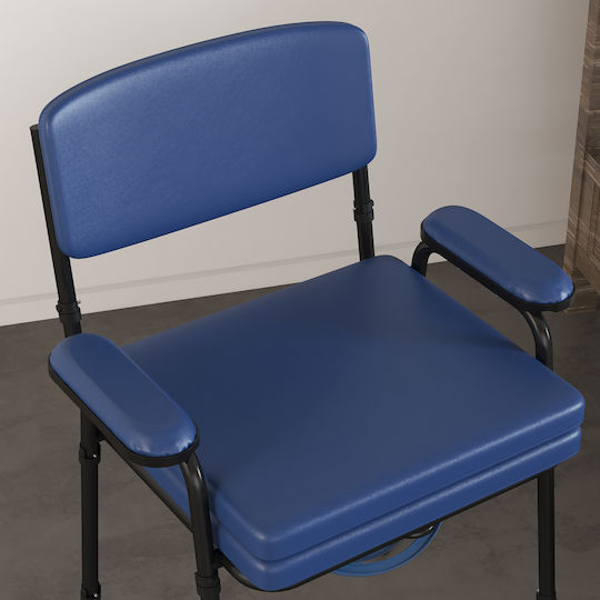 HomCom Toilet Chair with Backrest 713-149V00BU